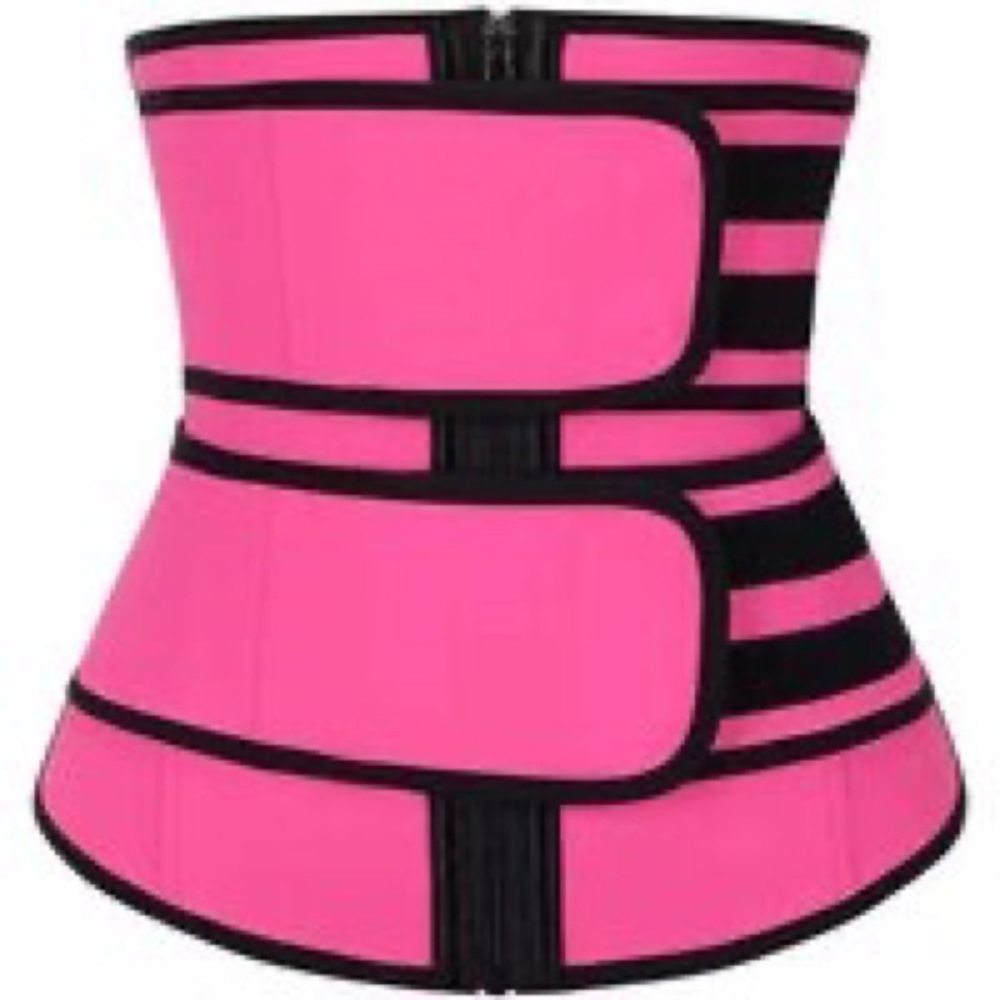 Pink Neoprene Double Strap Sweat Belt. Generic Brand. - Picture 3 of 6